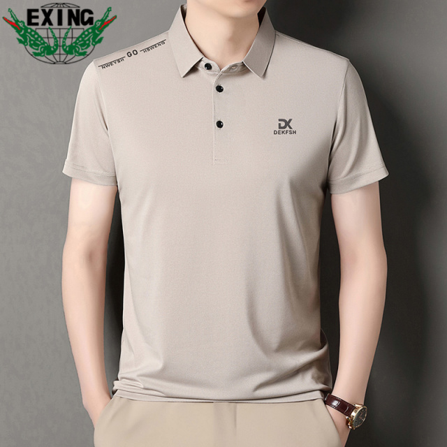 12645733.EXING男式时尚休闲短袖POLO衫865