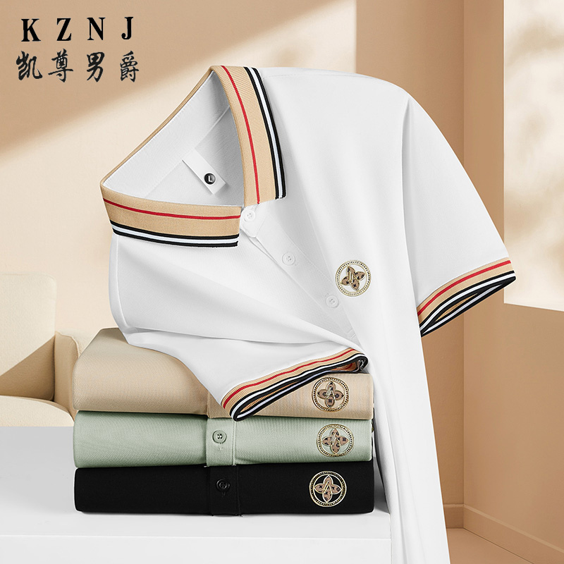 11866999.2025夏季高品质绣标POLO衫青少年短袖T恤3