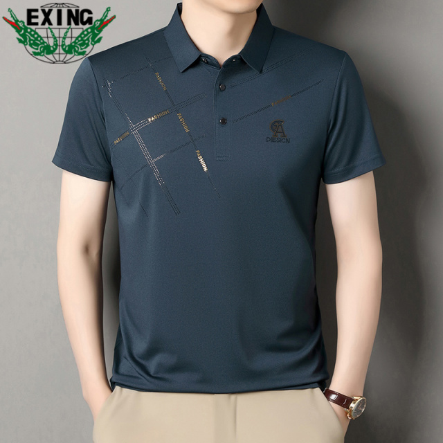 12645796.EXING男式时尚短袖POLO衫866