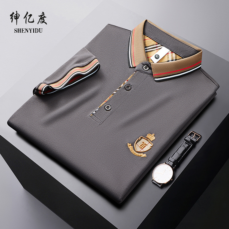 11867121.2025夏季高品质绣标POLO衫青少年短袖T恤
