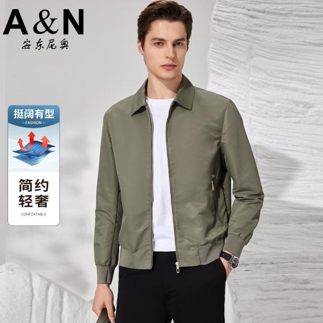 11907435.【简约轻奢系列】时尚休闲夹克男挺括有型春季青年微阔夹克外套