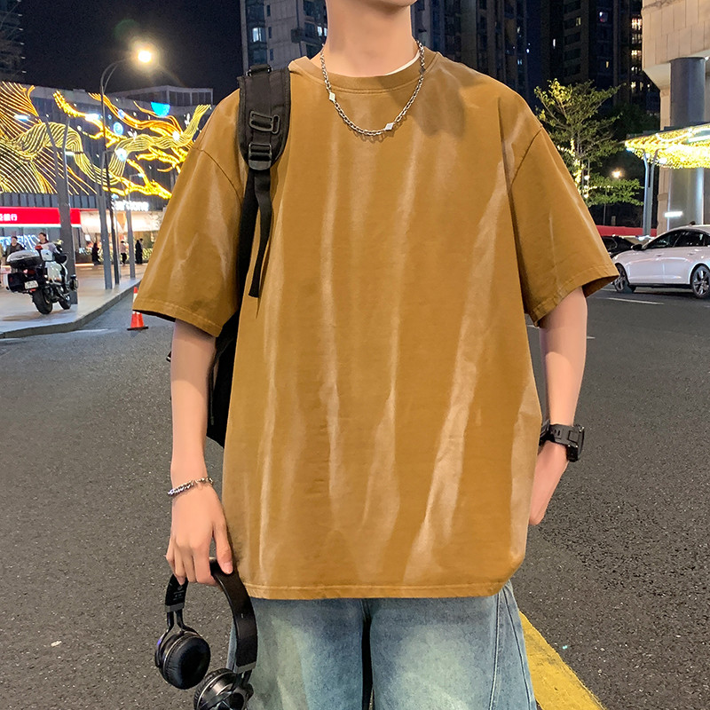 11904581.七玻威夏季新款男式M-8XL潮牌宽松圆领短袖T恤【七玻威男装XJ】