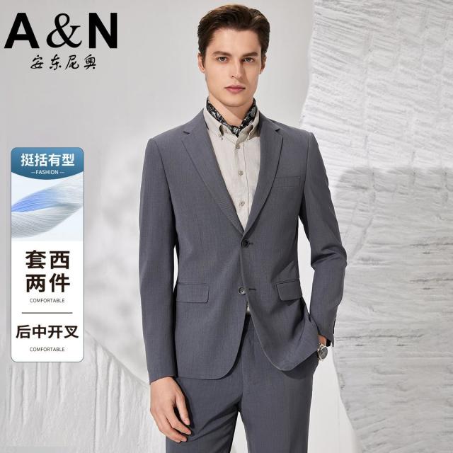 11910111.【2件套正装】春季商务正装礼服男西装套西上衣西裤结婚礼服套装