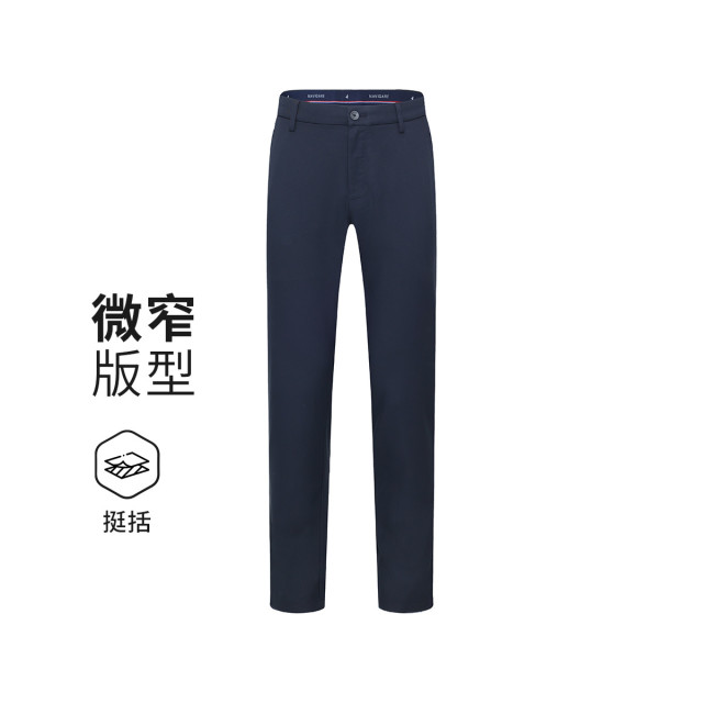 11994100.【抑菌】意大利小帆船 春夏挺括有型纯色百搭男士休闲长裤
