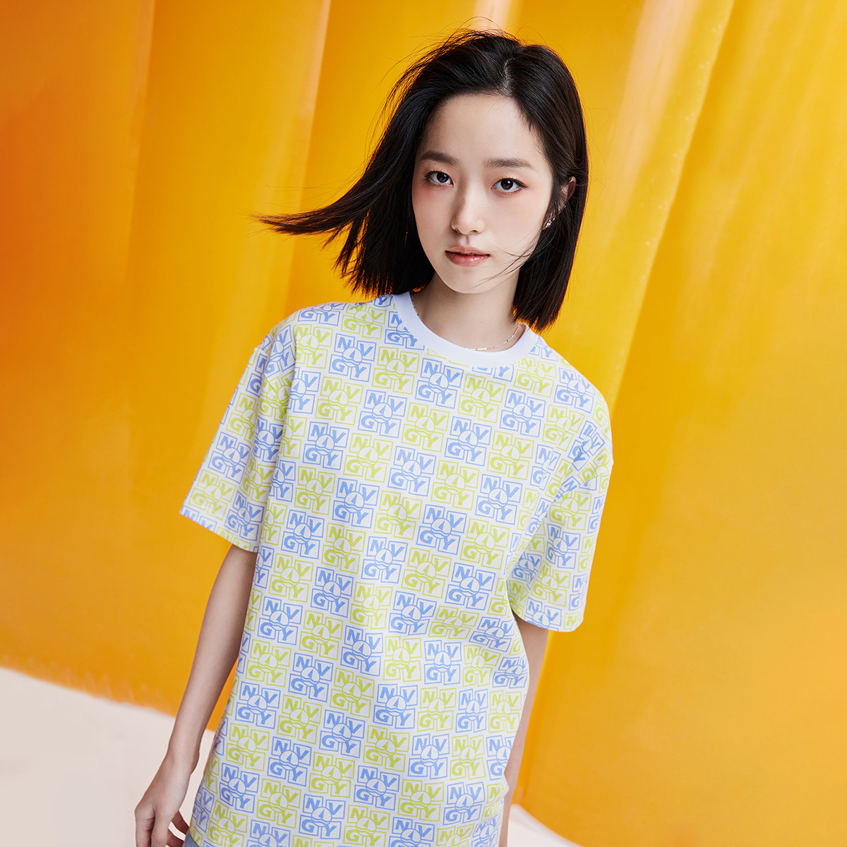 11994005.【纯棉透气】意大利小帆船YOUNG系列 春夏潮流印花女T恤