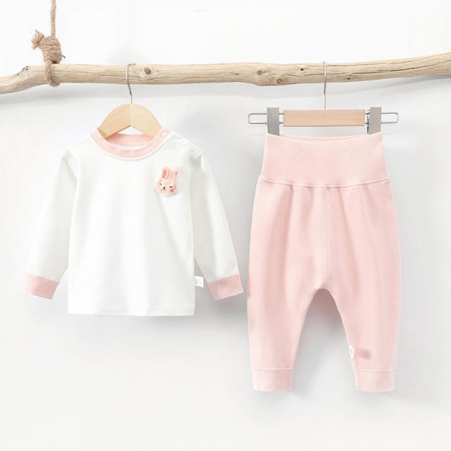 11987425.木木屋正品儿童秋季家居服两件套婴儿冬季秋衣套装纯棉高腰护肚大屁屁裤男女宝长袖分体睡衣秋冬打底保暖内衣套装