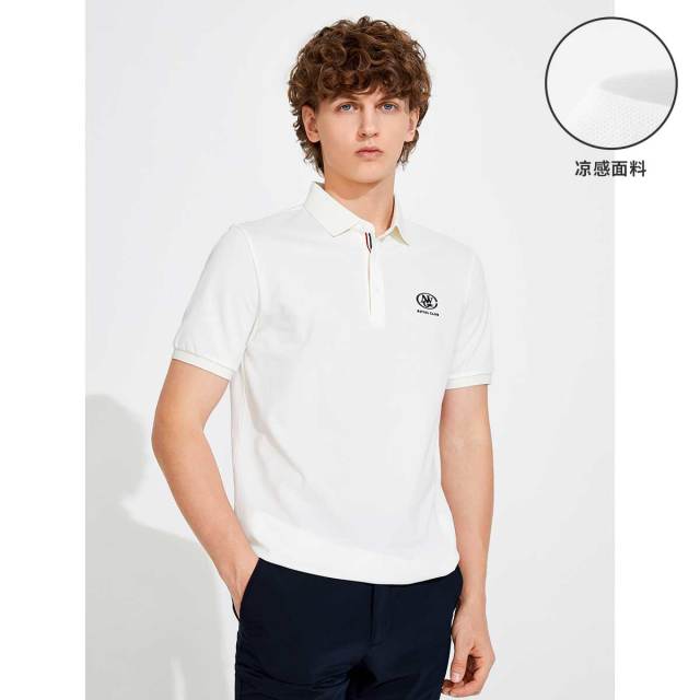 11995281.【凉爽透气】意大利小帆船 夏季舒适亲肤男士POLO衫