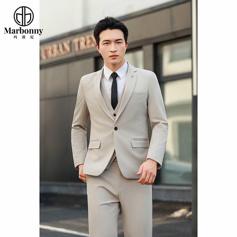 11998271.玛波尼2025西装韩版三件套新郎结婚礼服正装英伦风商务休闲修身男士西服套装