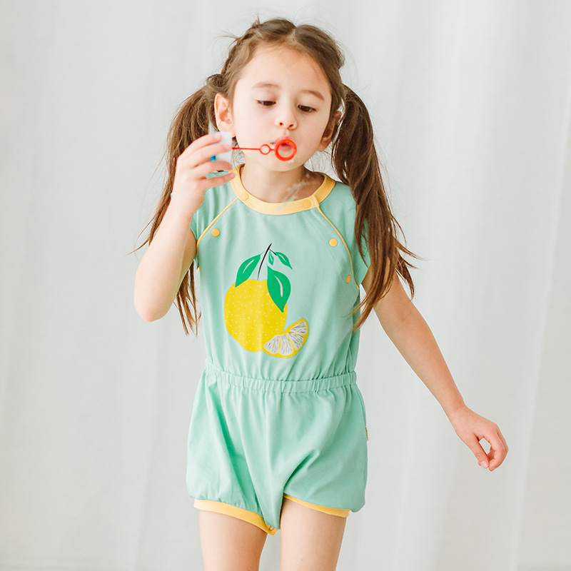 12052535.happyology英国儿童连体衣夏季短袖哈衣爬服男女童包屁衣英伦纯棉