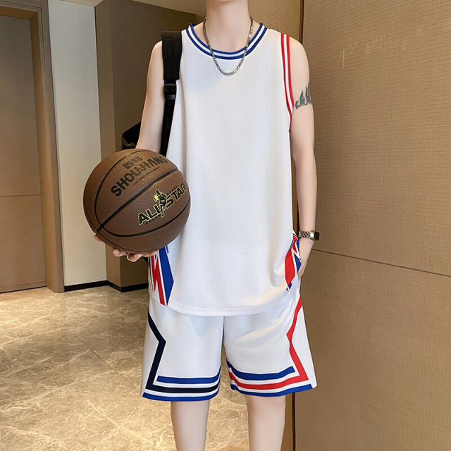 12101251.2025夏季新款青少年速干冰丝背心套装篮球服套装运动套装