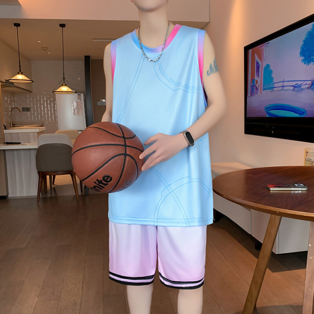 12100740.2025夏季新款青少年速干冰丝背心套装篮球服套装运动套装1