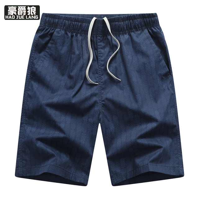 12108435.夏季中年男士纯棉短裤宽松中老年人夏装爸爸休闲五分裤外穿沙滩裤