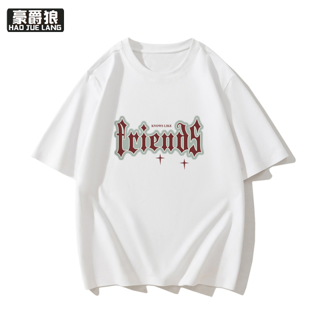 12108414.初中生纯棉短袖男t恤夏季新款潮流潮牌青少年打底衫半袖上衣