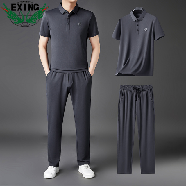 12646087.EXING男士时尚POLO衫套装