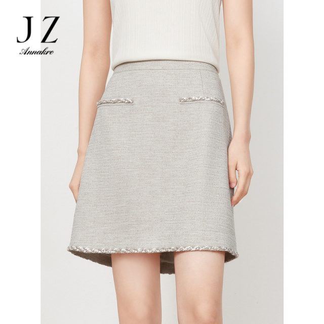 12128578.JZ玖姿小香风半身裙女装夏季新款显瘦A字半裙裙子