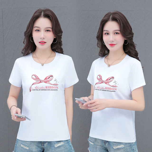 12161434.7-CY夏季新款女式圆领修身时髦百搭短袖T恤【7-CY女装XJ】
