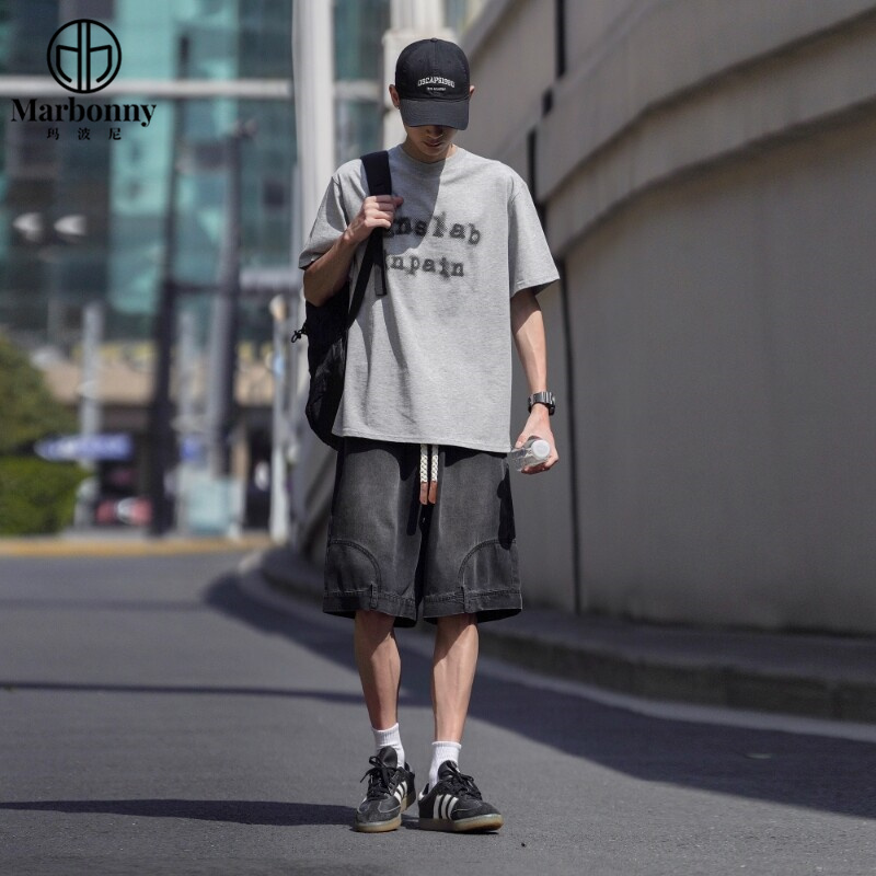 12169175.复古牛仔高品质裤子短裤夏季薄款