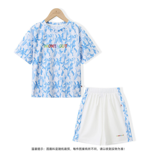 12184253.梦特娇女童2025夏季新品迷彩休闲套装