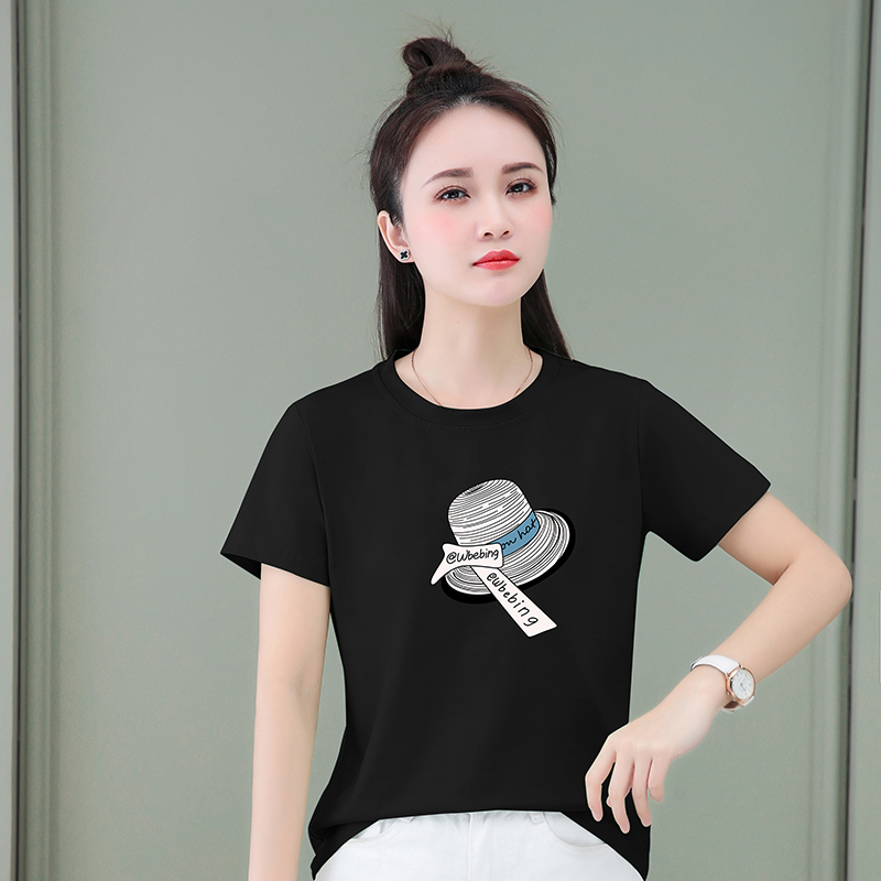 12224581.7-CHAOY夏季新款女式短袖圆领时尚百搭T恤多色可选【7-CHAOY一口价39.9】