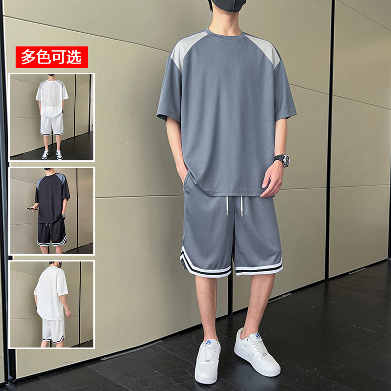 12224765.衣仕梵夏季新款男式时尚运动五分裤套装【衣仕梵男装XJ】