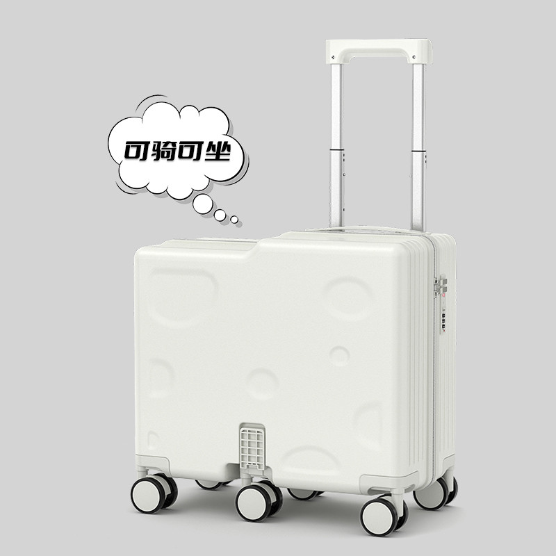 12367336.大嘴猴儿童骑行箱20寸行李箱小型轻便旅行拉杆箱登机密码箱