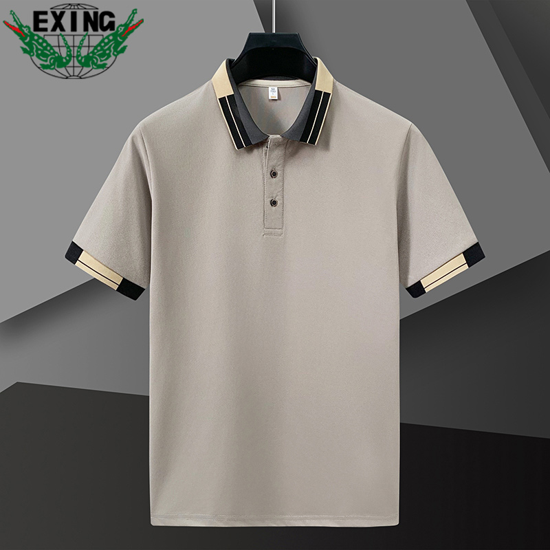 12646269.EXING男士时尚休闲短袖POLO衫EXKS1097