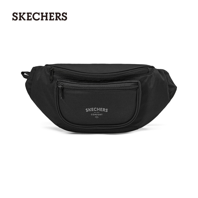 12280545.Skechers斯凯奇男女腰包户外多功能手机袋健身装备运动斜挎包