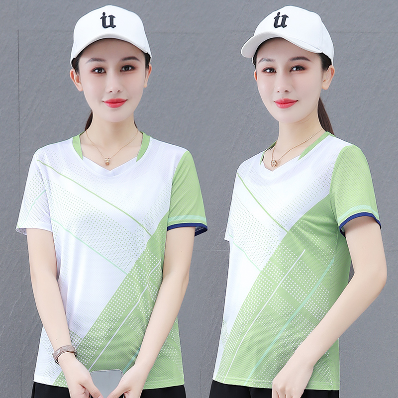 12298104.7-CY夏季上新女式圆领速干时尚运动短袖T恤【7-CY女装XJ】