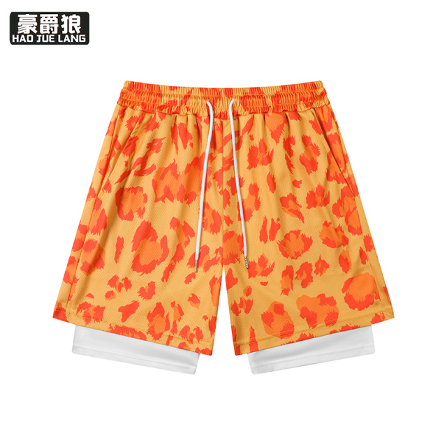 12310649.夏季新款美式篮球短裤男不过膝四分运动健身中裤宽松休闲速干