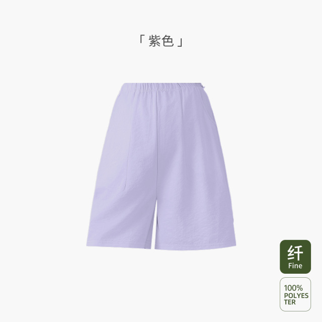 12999511.十月名裳孕妇短裤夏季外穿百搭休闲阔腿无托腹抽绳猪鼻扣调节裤子