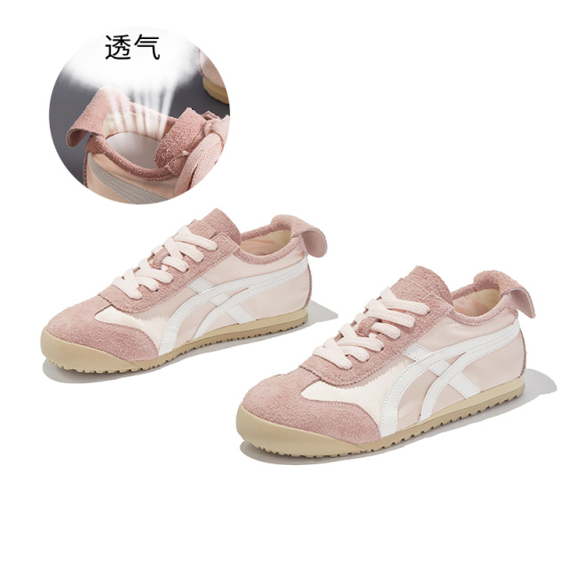 12356827.墨斯本内增高2.5cm真皮德训鞋女年新款芭蕾复古百搭运动板鞋女11999
