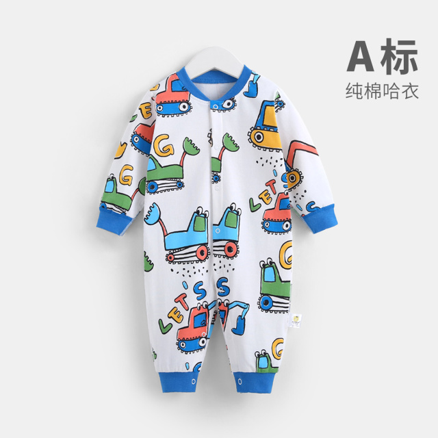 12355804.齐齐熊婴儿连体衣春秋纯棉新生婴儿包屁衣婴幼儿睡衣宝宝哈衣爬服