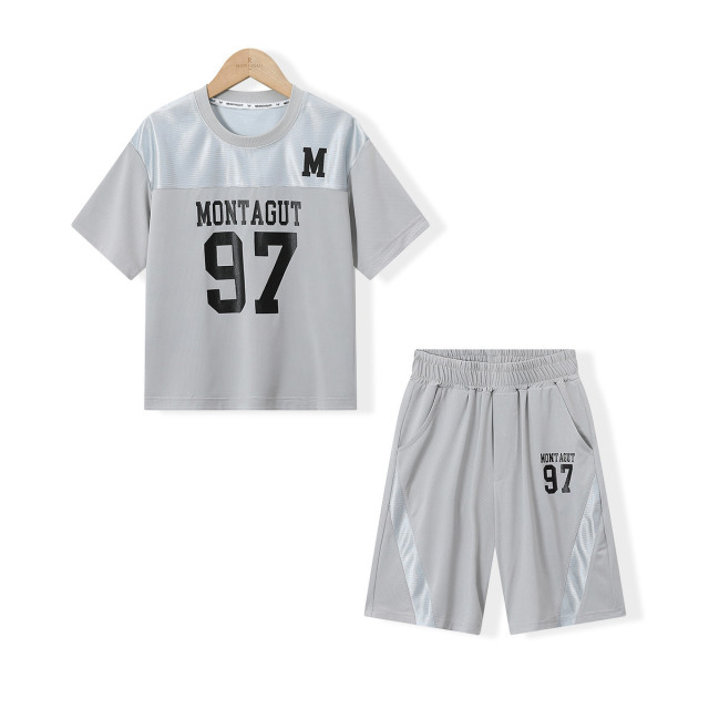 12363692.男童夏季套装中大童夏装短袖男孩运动篮球服冰丝薄款两件套