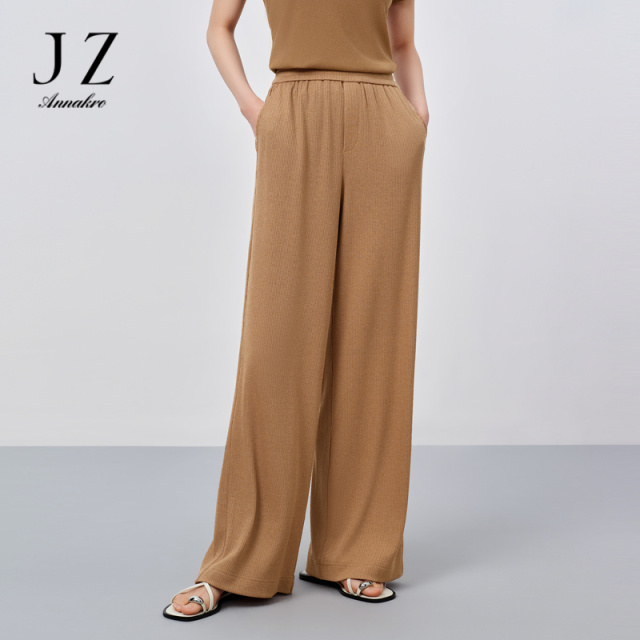 12367568.商场同款JZ玖姿简约舒适糯米裤休闲裤女装夏季新款JWEX11006