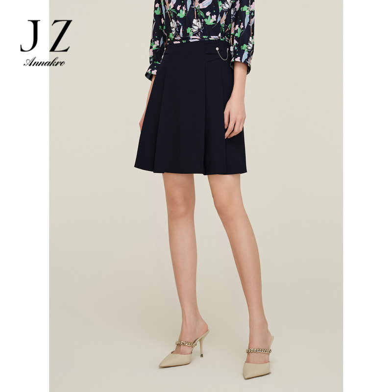 12367308.JZ玖姿商场同款职场通勤设计感OL压褶半身裙女夏季新款JWDX20201