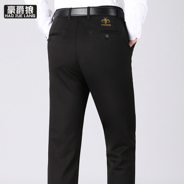 12368669.西裤男西装裤男士商务休闲正装高端黑色春夏新款男装长裤男款裤子