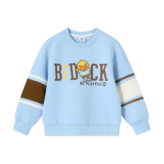 12662217.B.Duck小黄鸭童装儿童上衣秋季新款男童圆领套头卫衣