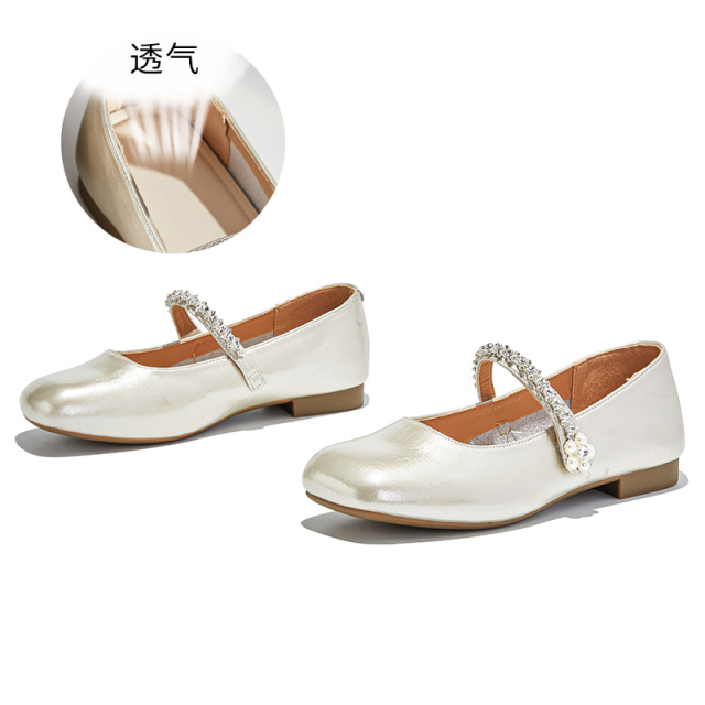 12379235.墨斯本真皮玛丽珍鞋女新款方头浅口时装单鞋法式小香风通勤女鞋12080