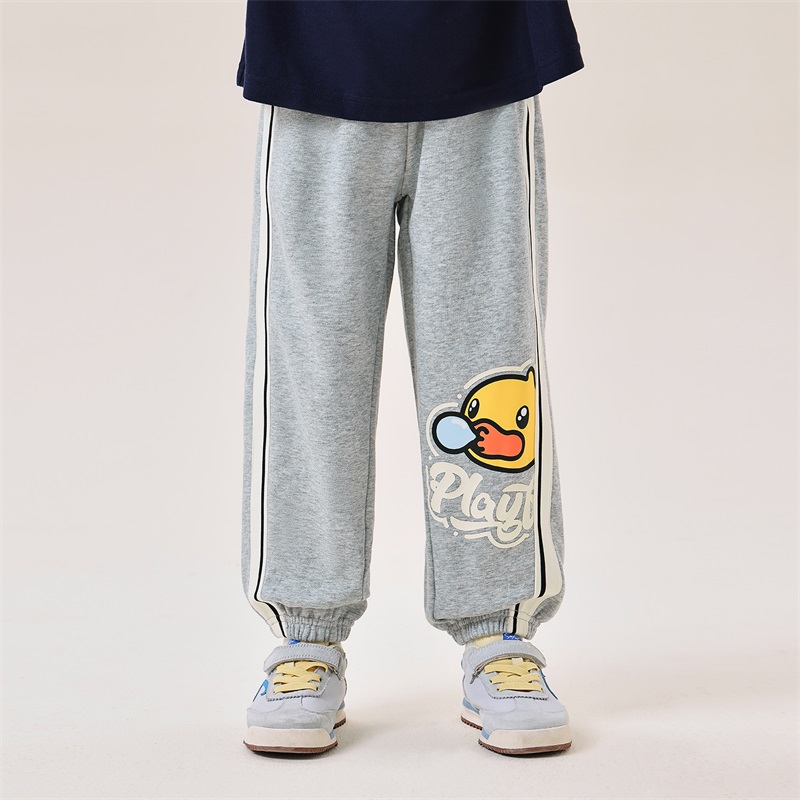 12662232.B.Duck小黄鸭童装秋季新款男童针织长裤百搭休闲学院裤