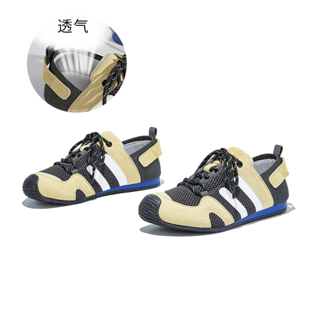 12389966.墨斯本新款真皮复古德训鞋透气舒适百搭时尚运动轻便女款休闲鞋12086