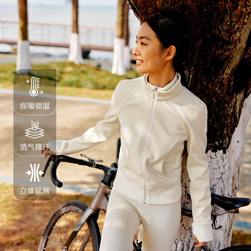 12429564.艾莱依时尚短外套女士立领修身显瘦休闲百搭上衣内胆