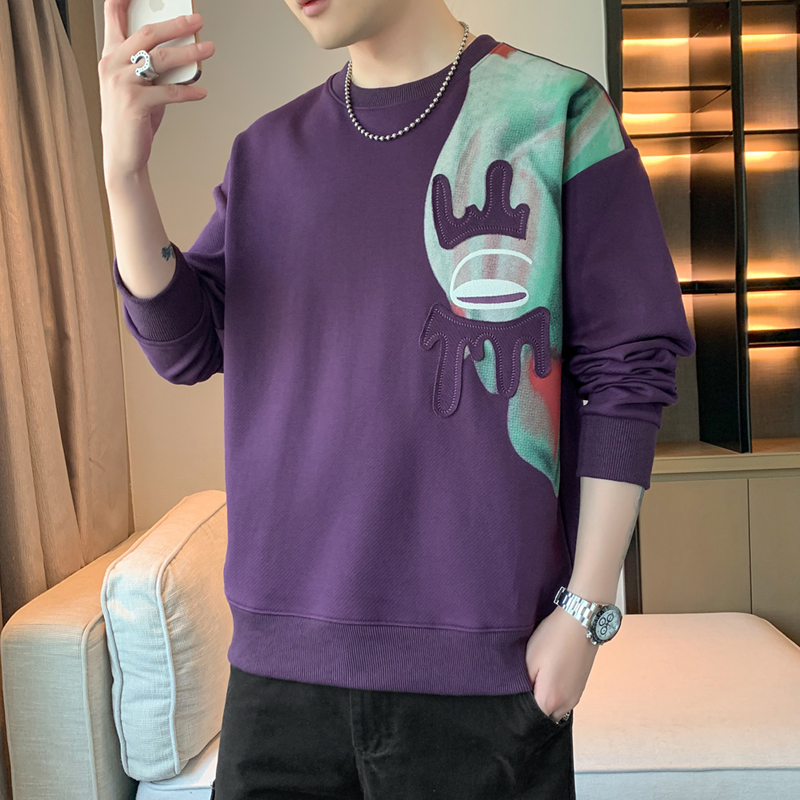 12439761.7-CHAOY秋冬新款男式套头设计感潮流百搭宽松卫衣【7-CHAOY男装QD】