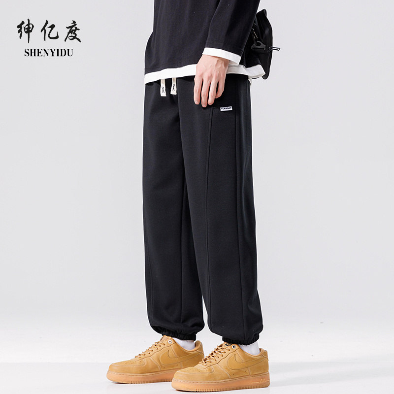 12442694.2025年秋季男生时尚潮流休闲简约风卫裤