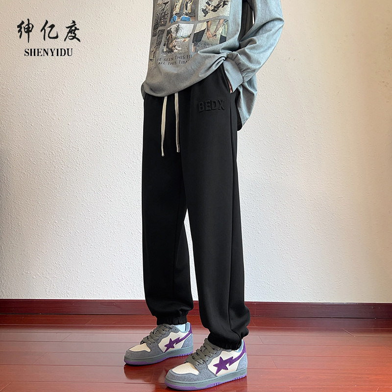12442675.2025春季爆款高品质华棉标品卫裤潮男