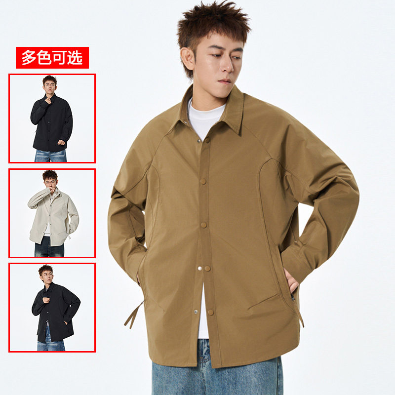 12456387.衣仕梵春秋新款男式工装美式潮牌百搭衬衫【衣仕梵男装QD】