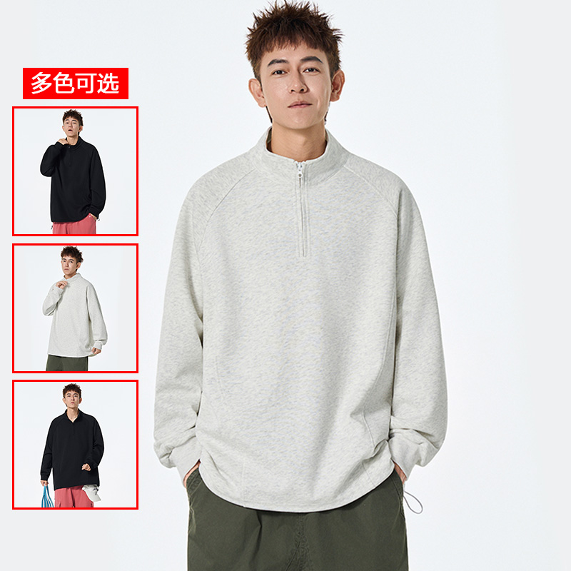 12456470.衣仕梵春秋新款男式半拉链简约潮流卫衣【衣仕梵男装QD】