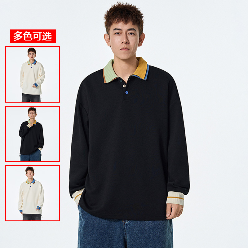 12456463.衣仕梵春秋新款男式翻领潮流青春百搭卫衣【衣仕梵男装QD】
