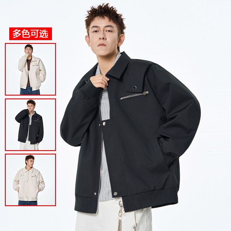 12456419.衣仕梵春秋新款男式高街设计感潮牌百搭外套【衣仕梵男装QD】