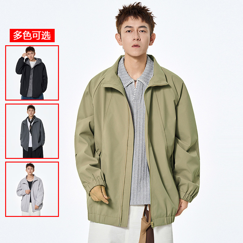 12456402.衣仕梵春秋新款男式立领美式飞行服潮流百搭夹克【衣仕梵男装QD】