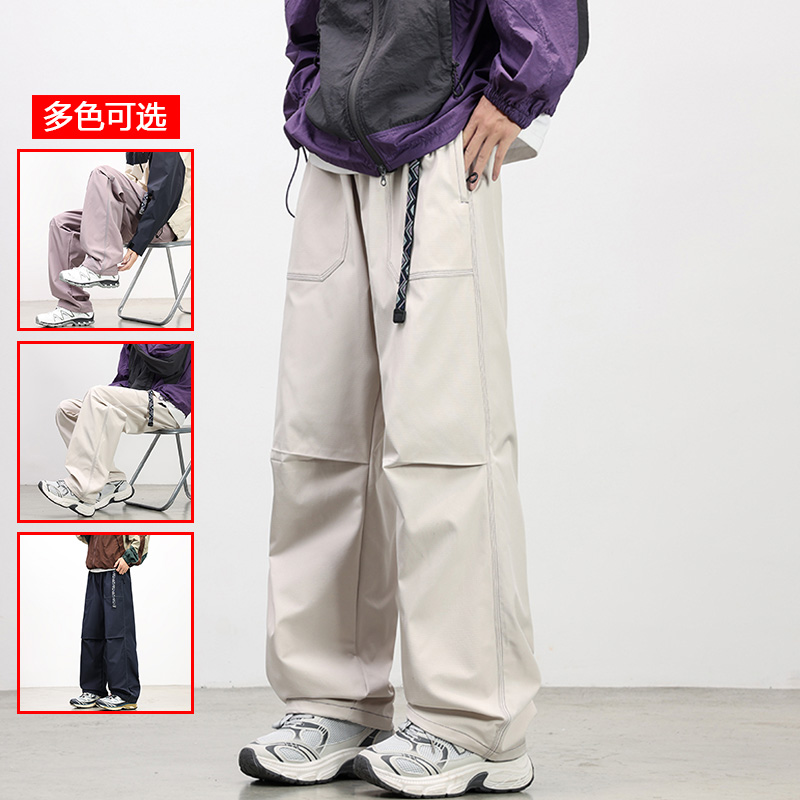 12456482.衣仕梵春秋新款男式潮流直筒垂感显瘦休闲裤【衣仕梵男装QD】